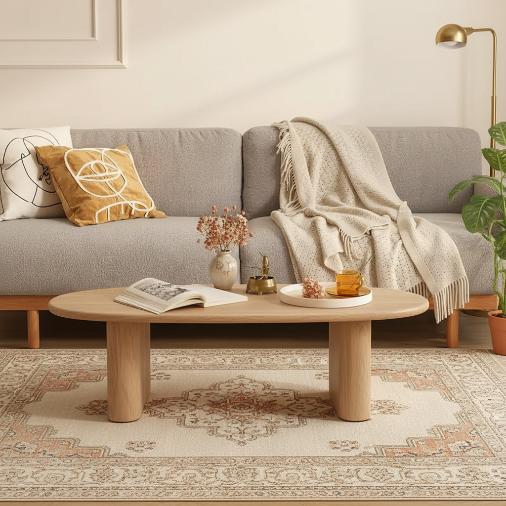 Table basse moderne Table basse ovale