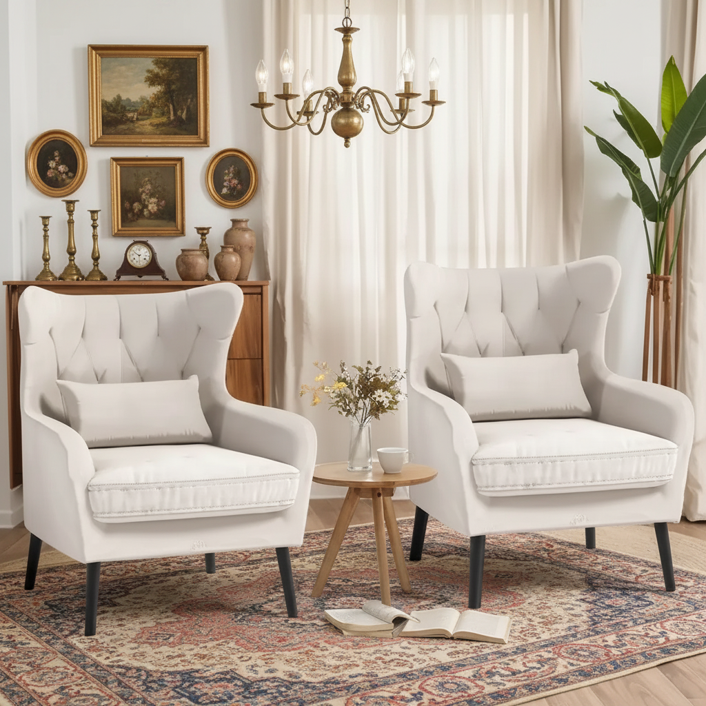 Fauteuil d'appoint en velours