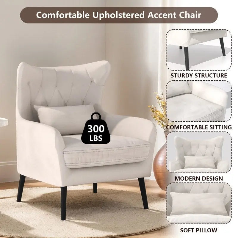Fauteuil d'appoint en velours