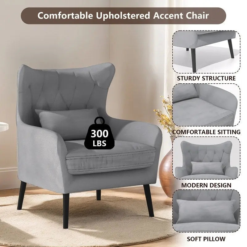 Fauteuil d'appoint en velours
