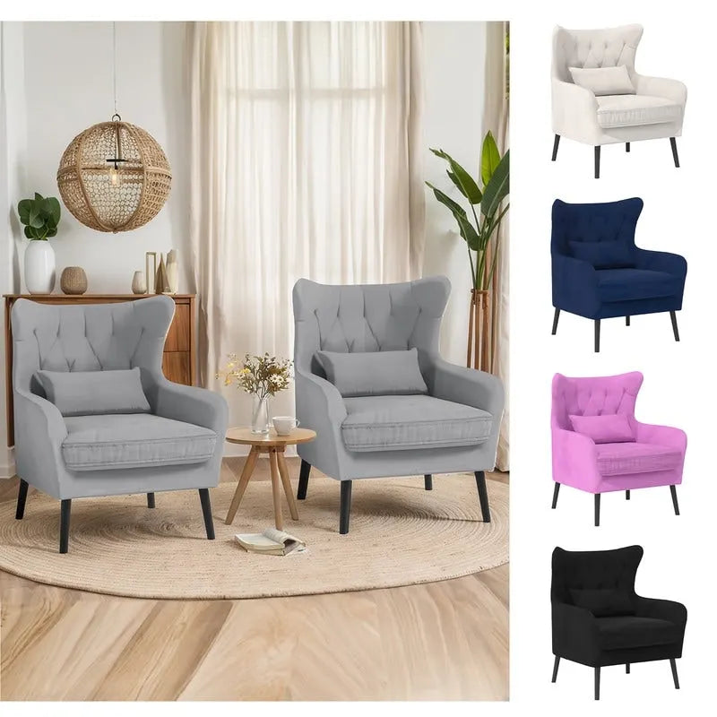 Fauteuil d'appoint en velours