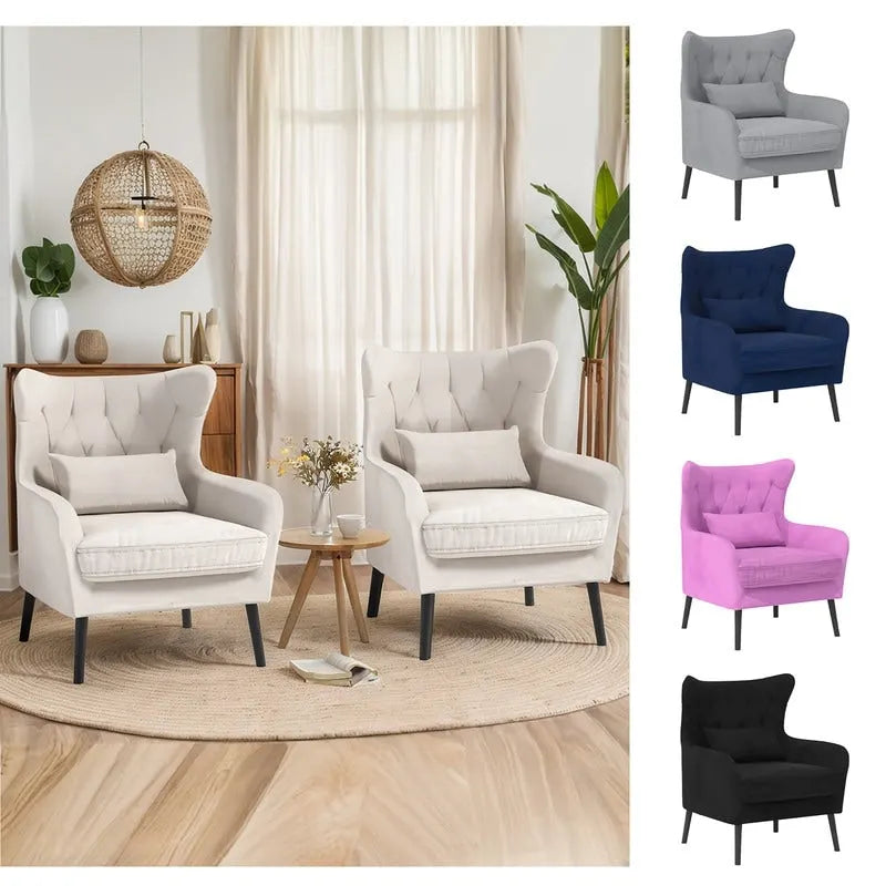 Fauteuil d'appoint en velours