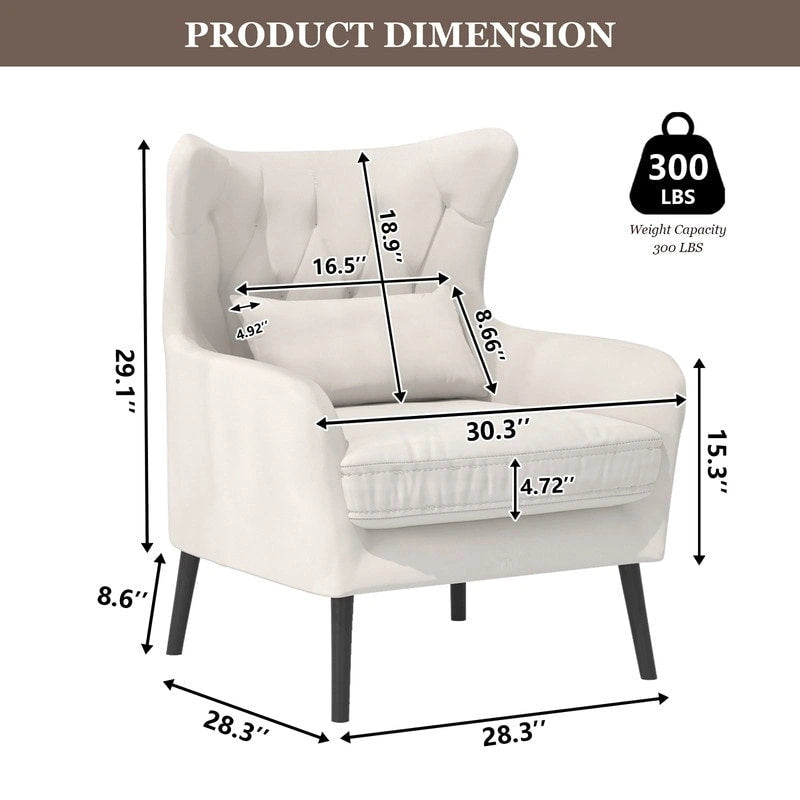 Fauteuil d'appoint en velours