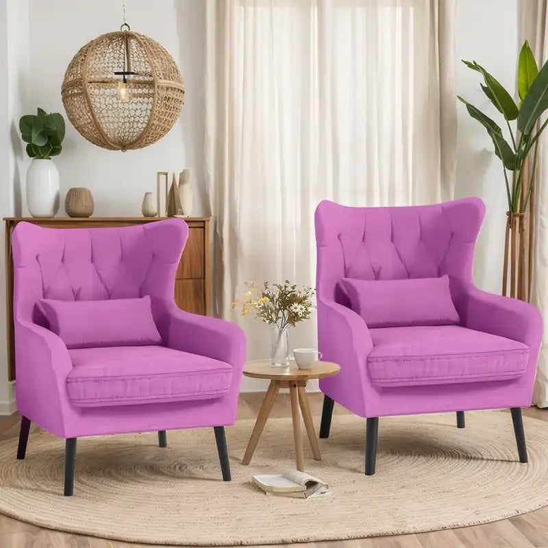 Fauteuil d'appoint en velours