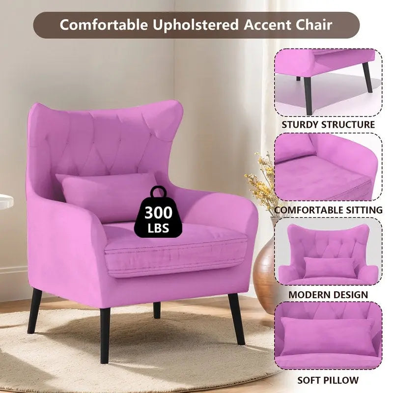 Fauteuil d'appoint en velours