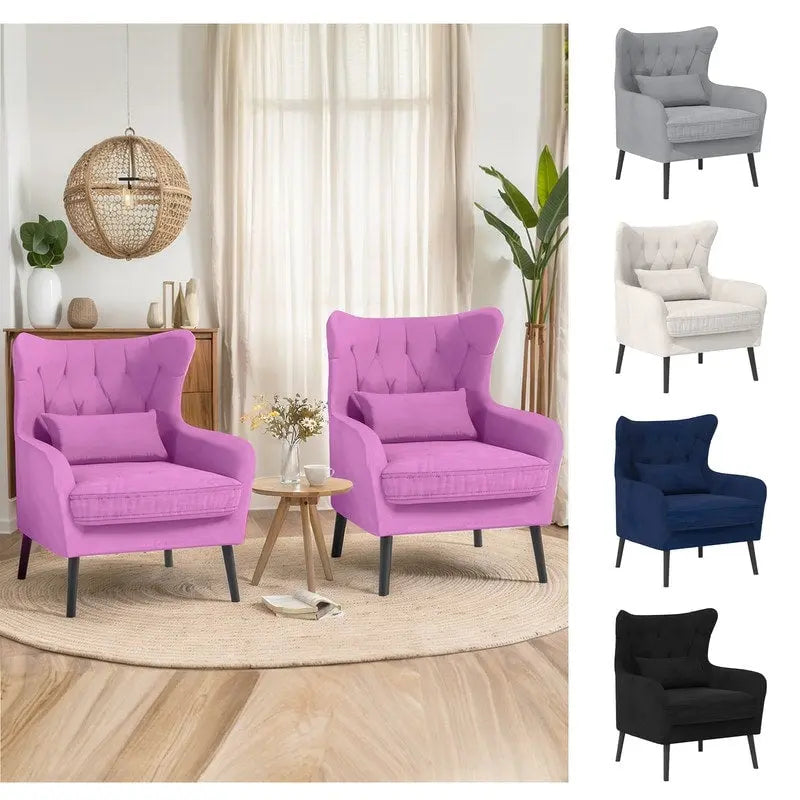 Fauteuil d'appoint en velours