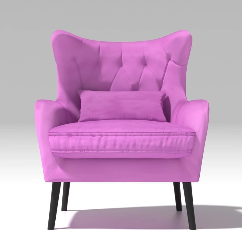 Fauteuil d'appoint en velours