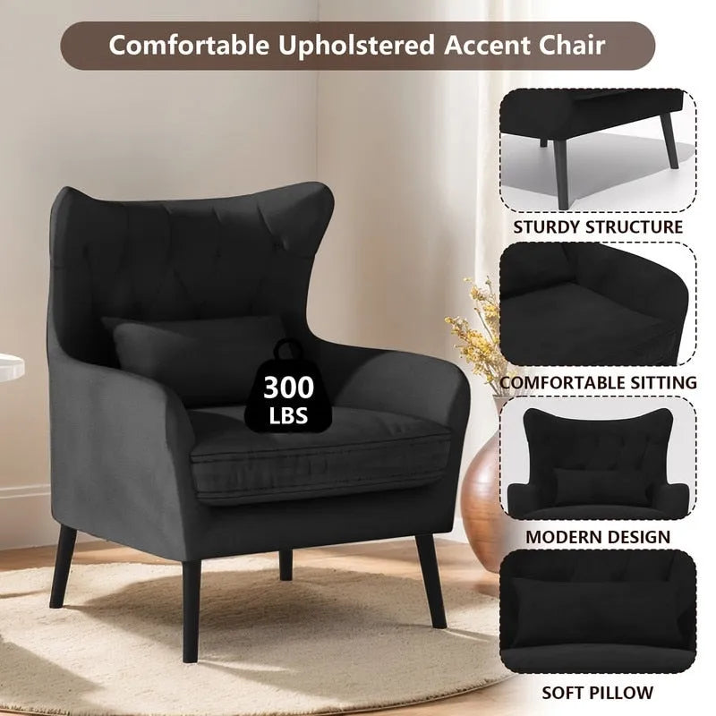 Fauteuil d'appoint en velours