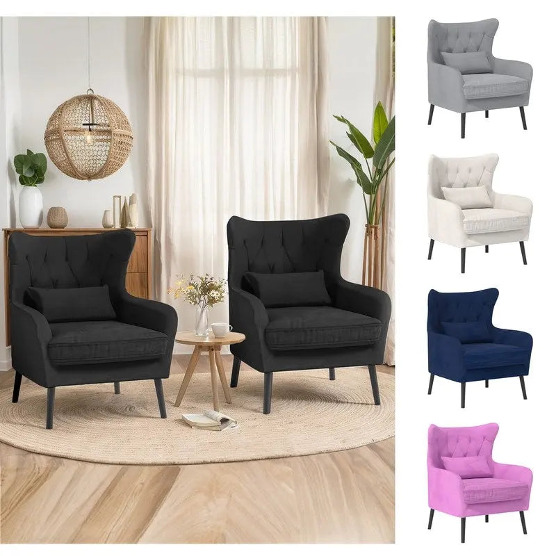 Fauteuil d'appoint en velours