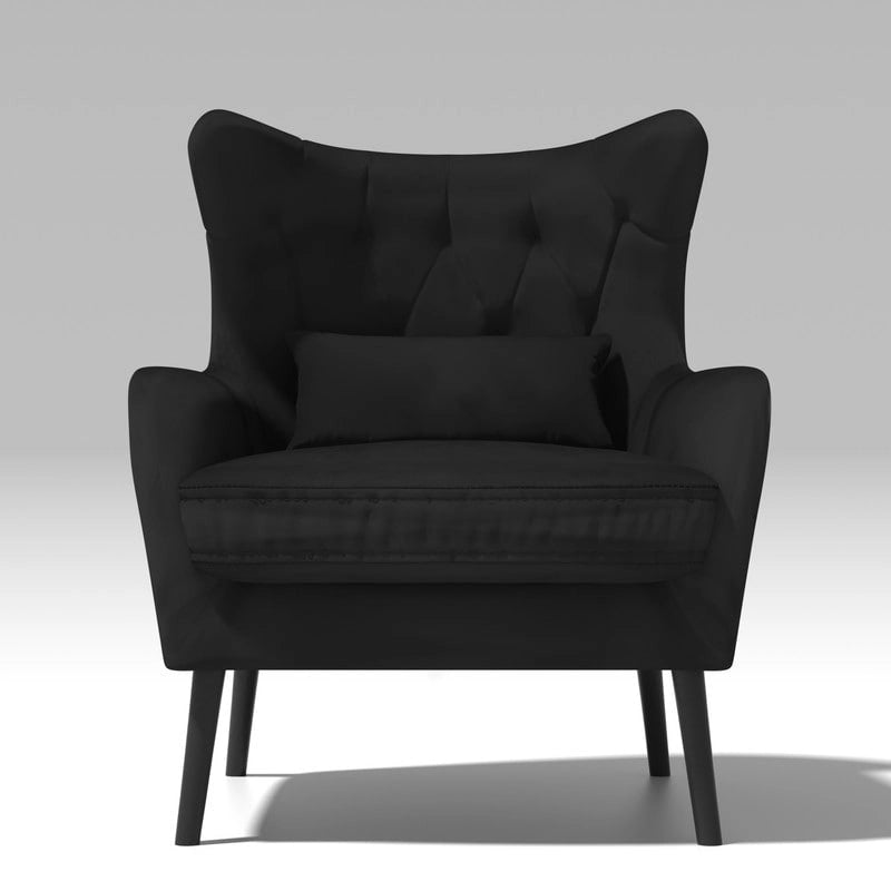 Fauteuil d'appoint en velours