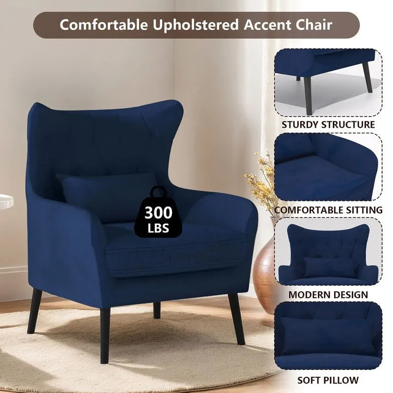 Fauteuil d'appoint en velours