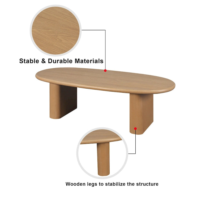 Table basse moderne Table basse ovale