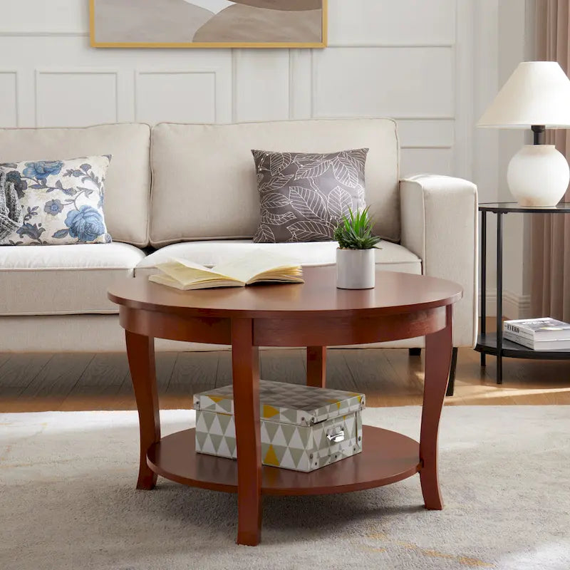 Table basse ronde traditionnelle
