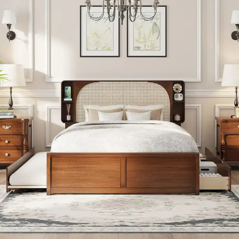 Cadre de lit plateforme Queen Size