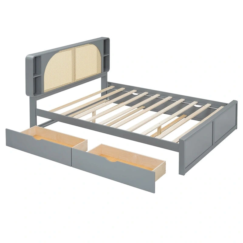 Cadre de lit plateforme Queen Size