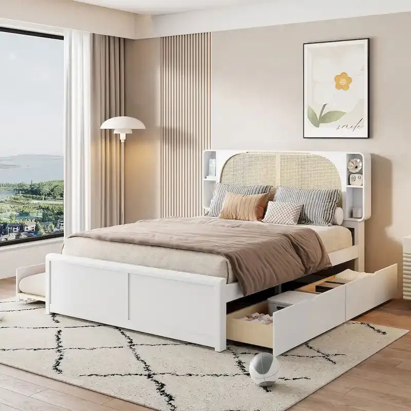 Cadre de lit plateforme Queen Size