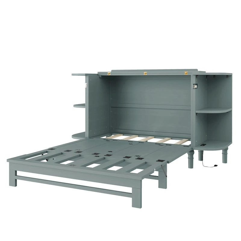 Lit escamotable de ferme à plateforme pliable