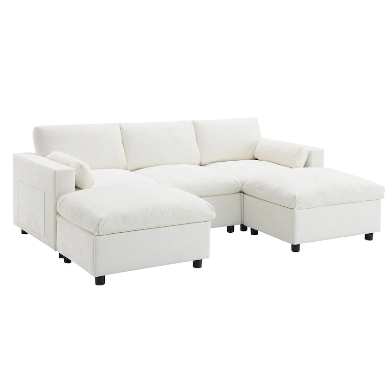 Canapé nuage en chenille en U