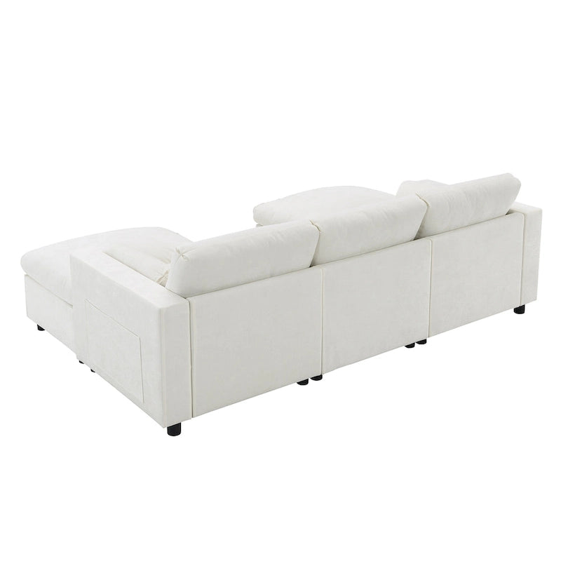 Canapé nuage en chenille en U