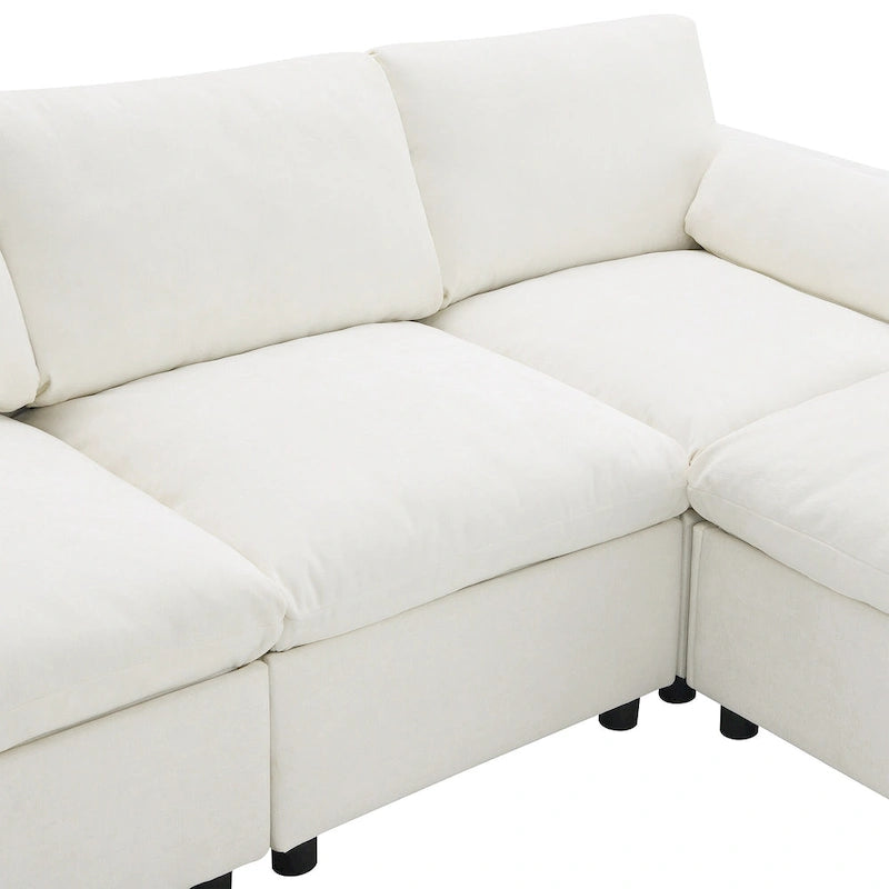 Canapé nuage en chenille en U