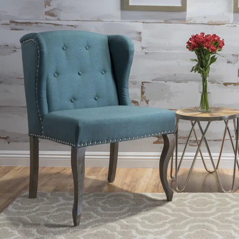 Fauteuil d'appoint capitonné moderne