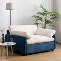 Fauteuil simple rembourré en chenille