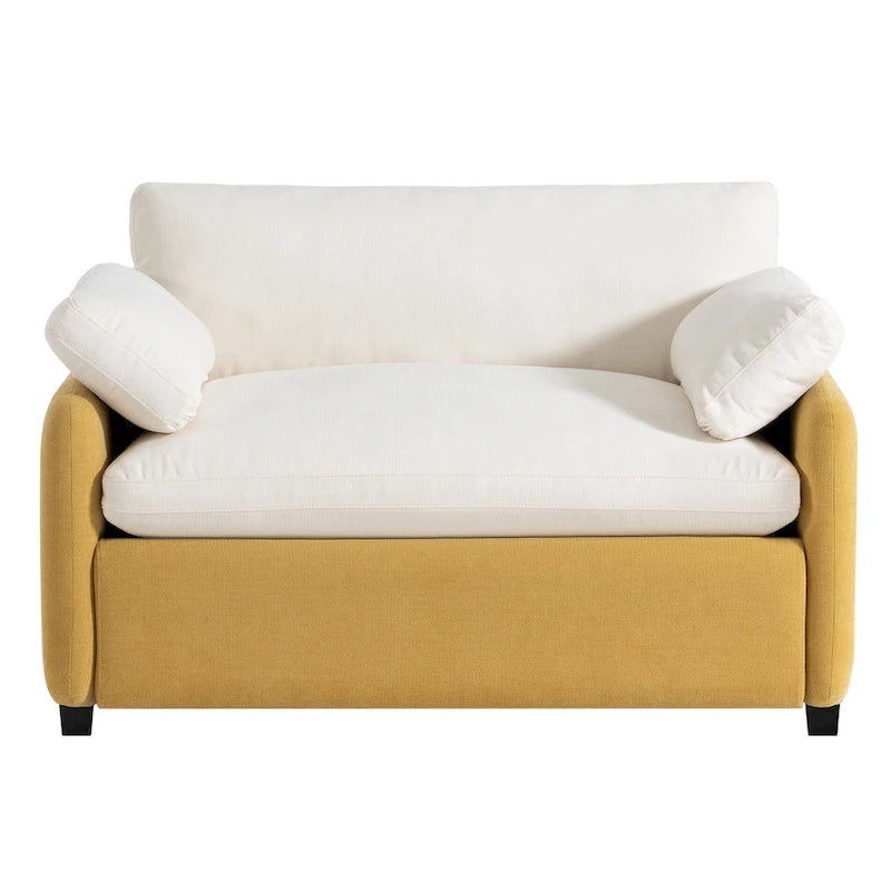 Fauteuil simple rembourré en chenille