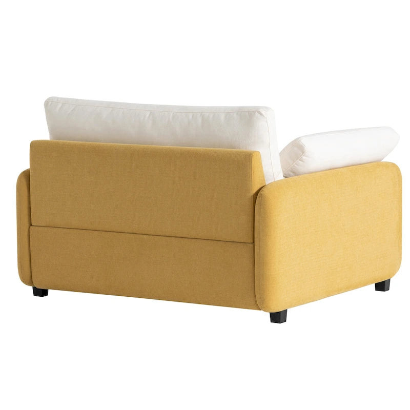 Fauteuil simple rembourré en chenille