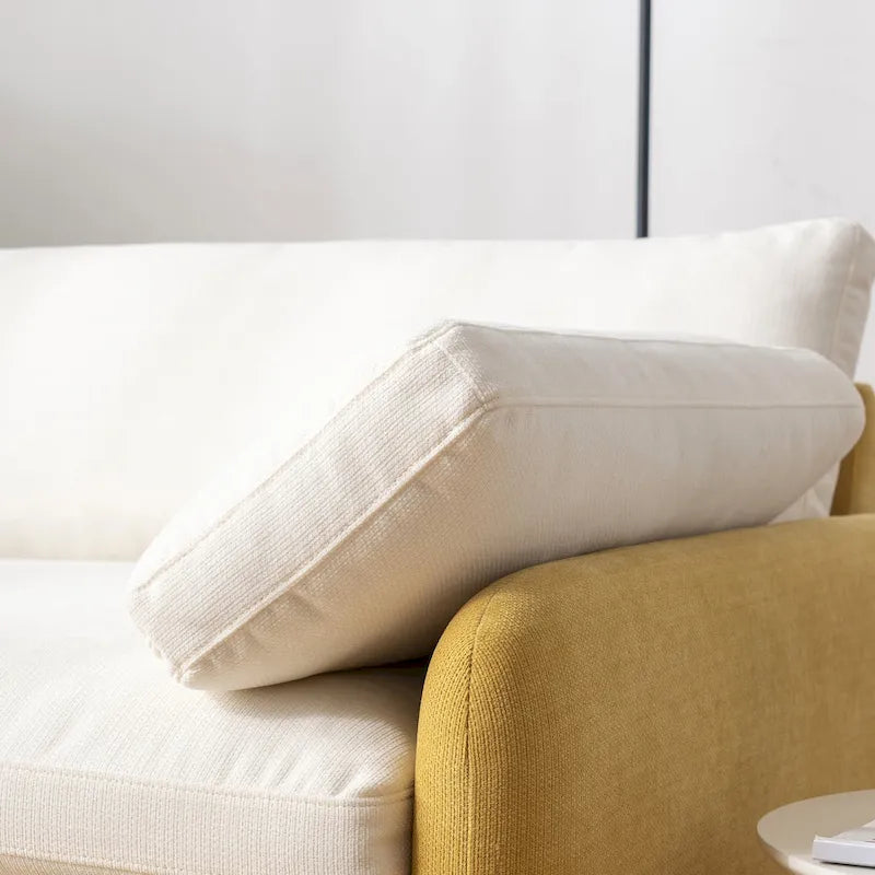 Fauteuil simple rembourré en chenille