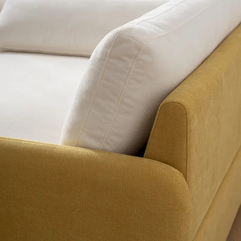 Fauteuil simple rembourré en chenille