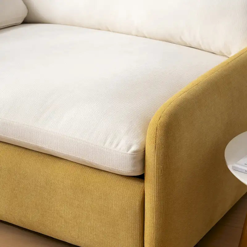Fauteuil simple rembourré en chenille