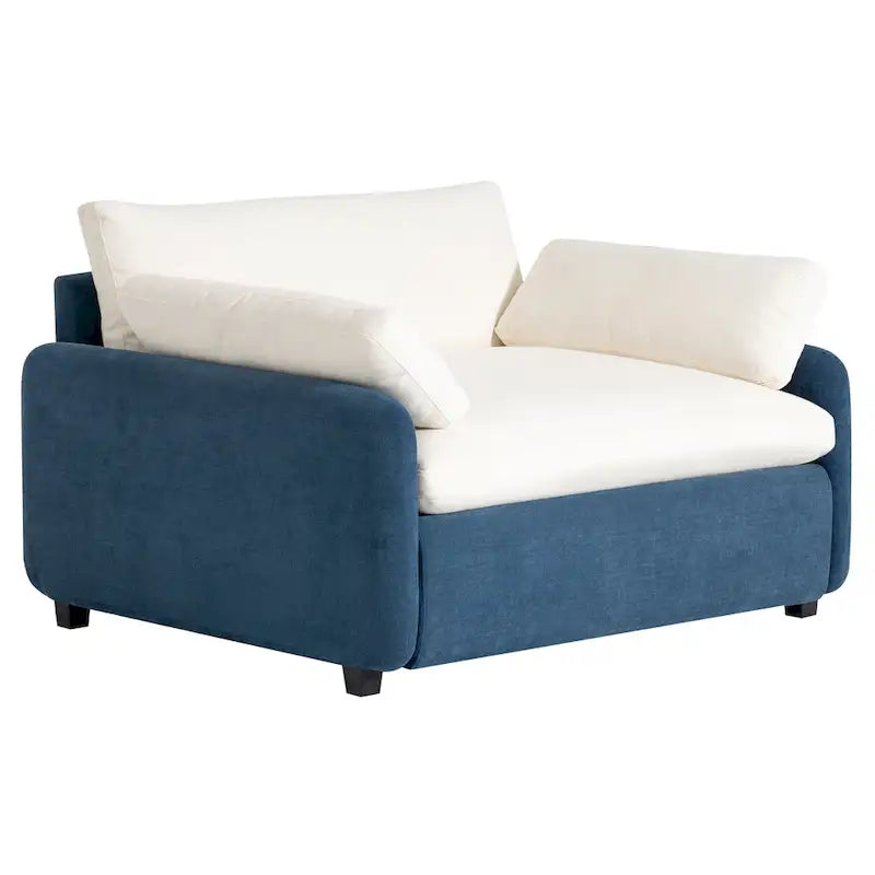 Fauteuil simple rembourré en chenille