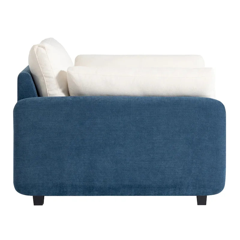 Fauteuil simple rembourré en chenille