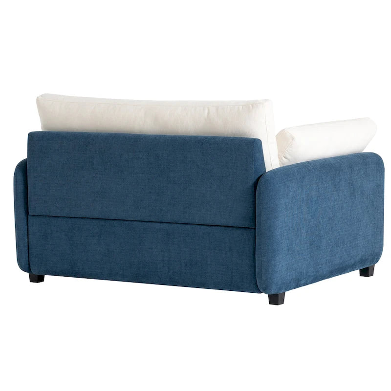Fauteuil simple rembourré en chenille