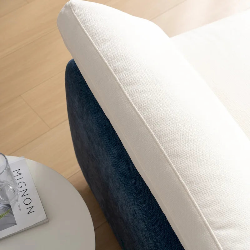 Fauteuil simple rembourré en chenille