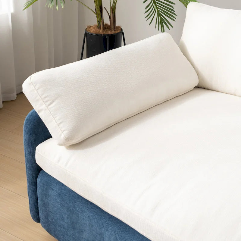 Fauteuil simple rembourré en chenille