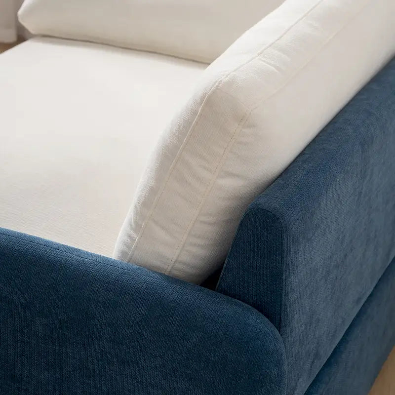 Fauteuil simple rembourré en chenille