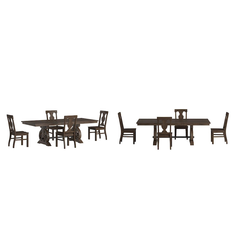 Table de salle à manger extensible en bois
