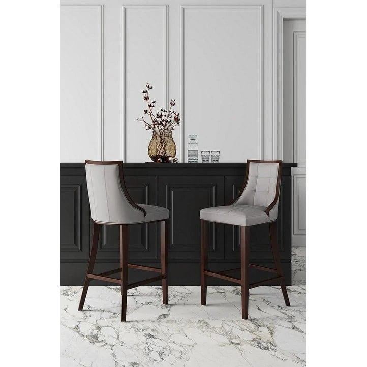 Tabouret de bar en noyer et hêtre