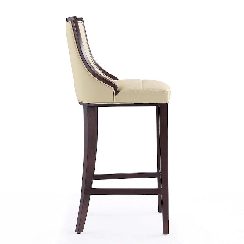 Tabouret de bar en noyer et hêtre