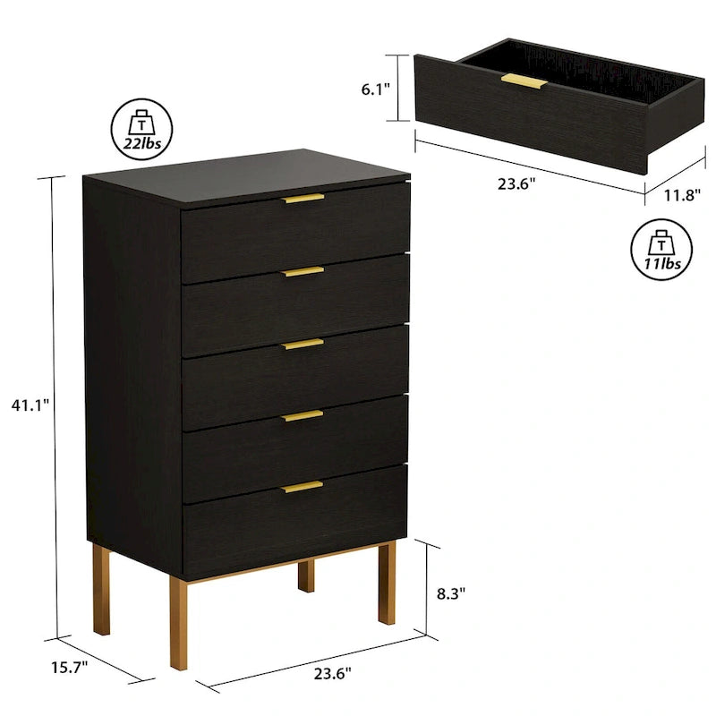 Commode en bois de rangement