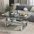 Table basse en verre trempé transparent