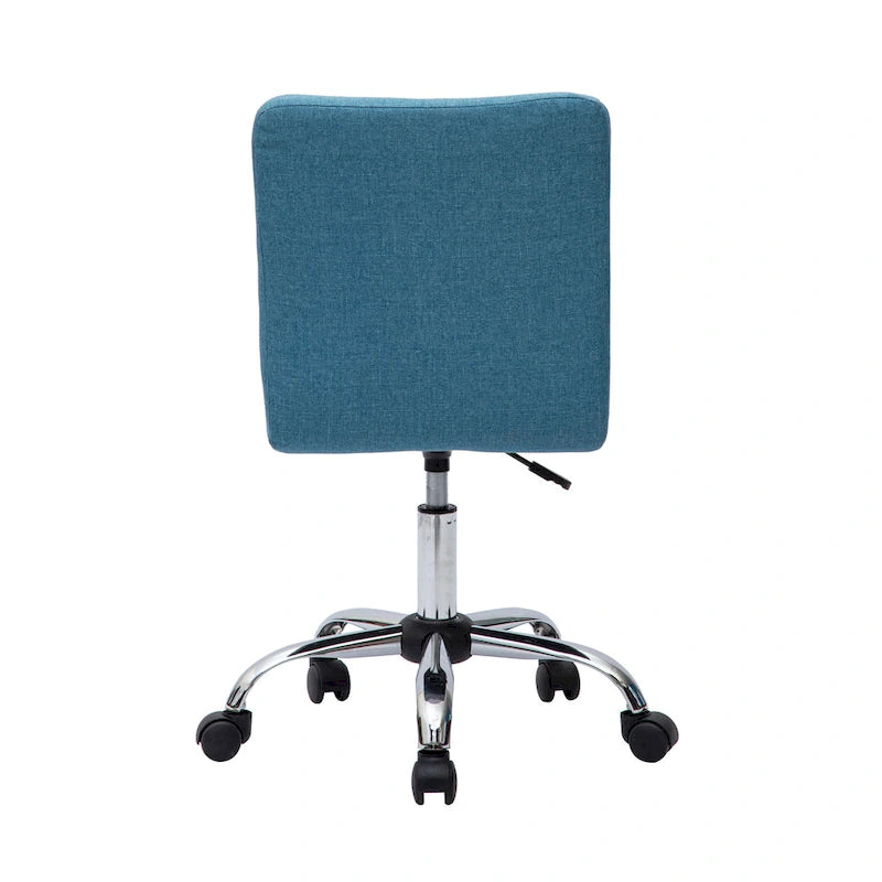 Chaise de bureau en tissu capitonné