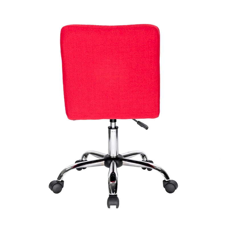Chaise de bureau en tissu capitonné