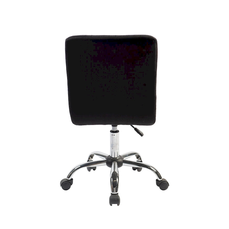 Chaise de bureau en tissu capitonné