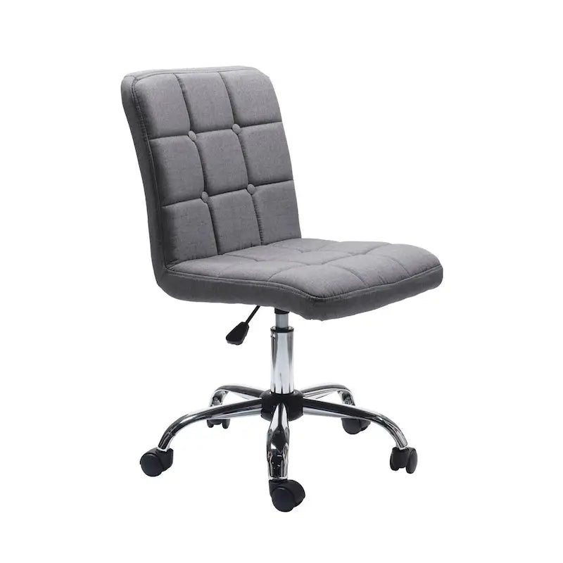 Chaise de bureau en tissu capitonné