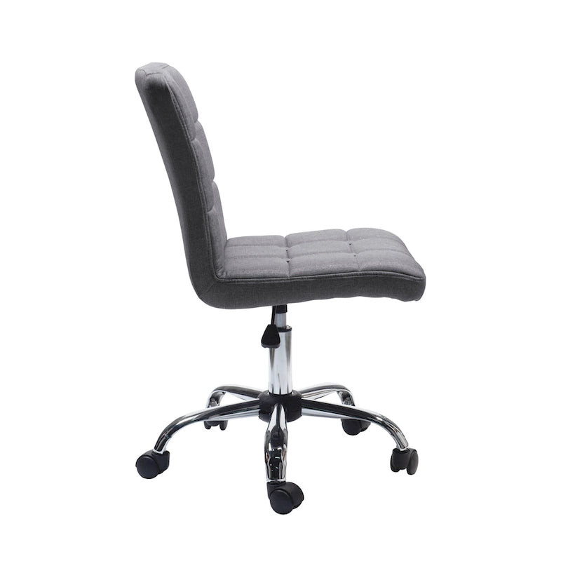 Chaise de bureau en tissu capitonné