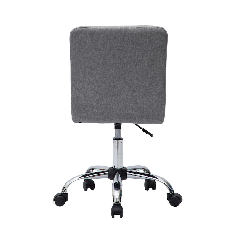 Chaise de bureau en tissu capitonné