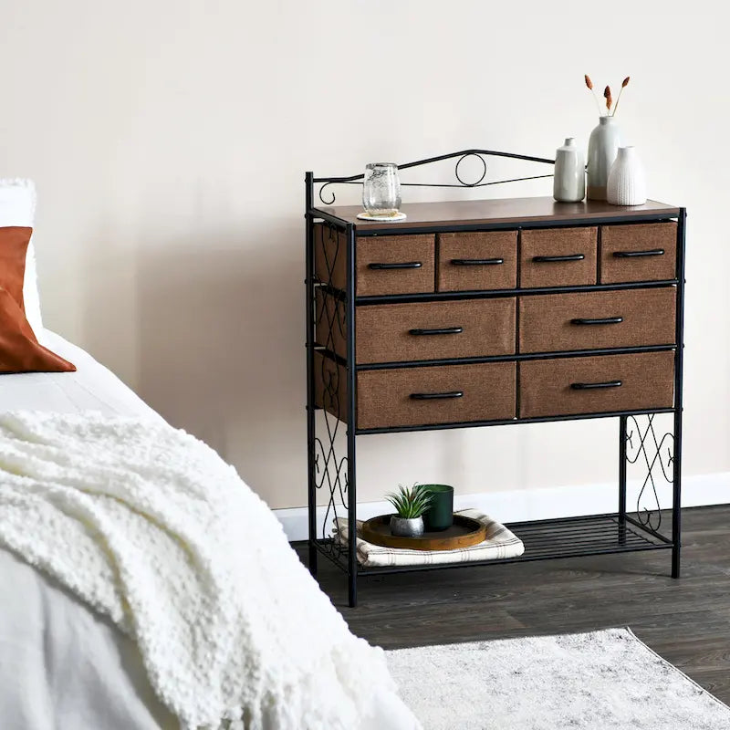 Organisateur de Rangement de Table pour Commode Articles Ménagers Essentiels