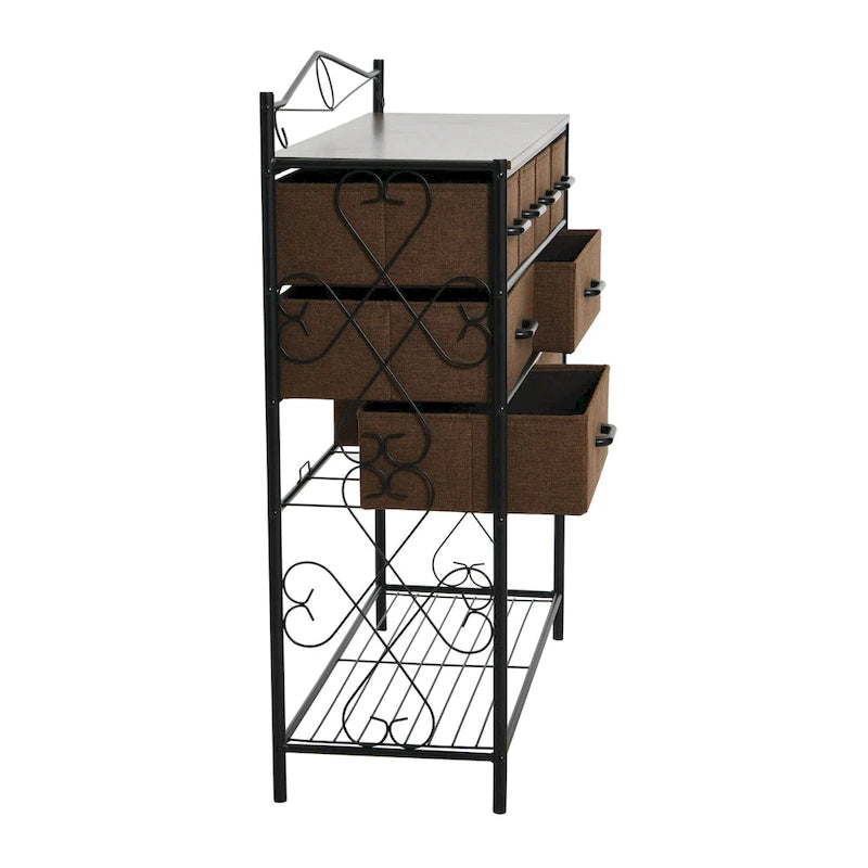 Organisateur de Rangement de Table pour Commode Articles Ménagers Essentiels